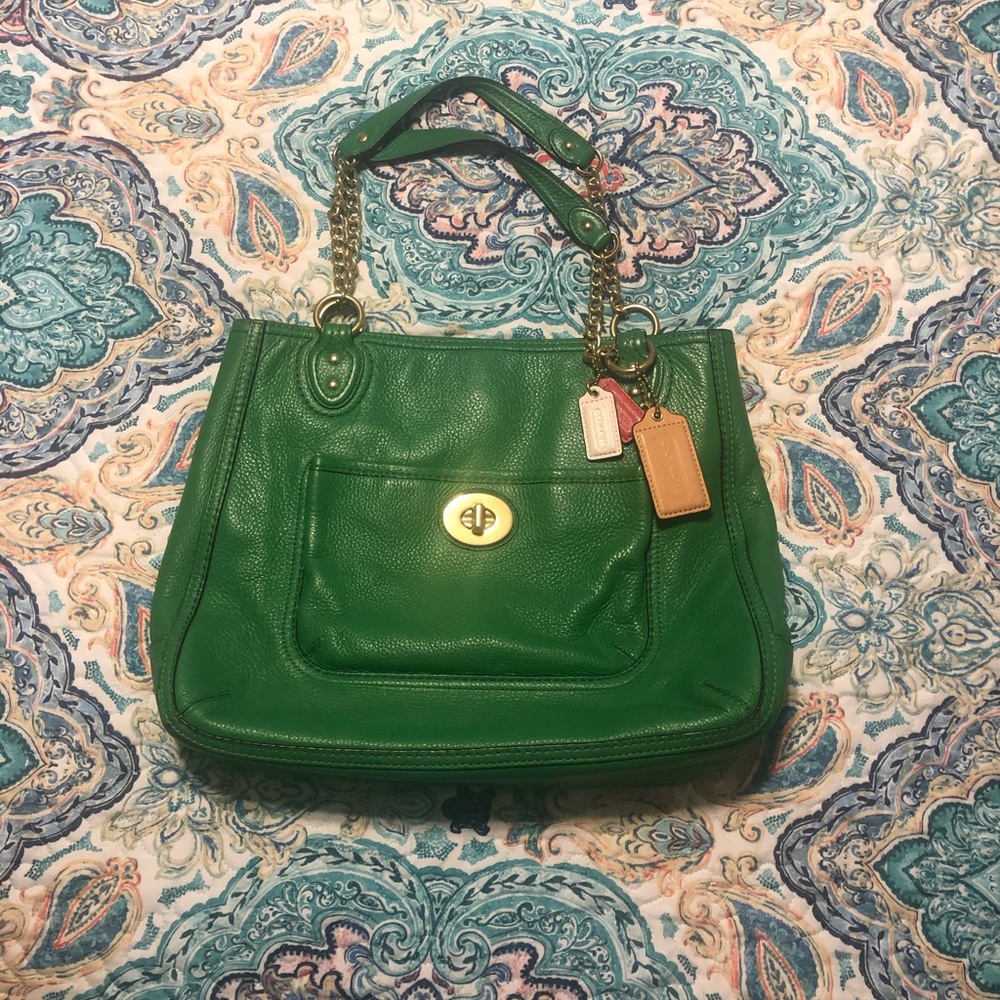 Green Coach Purse